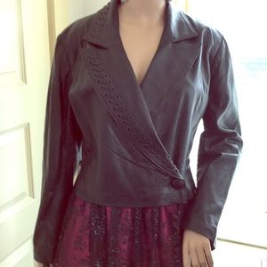 Lillie Rubin Moto Jacket from 1970s. Size 12